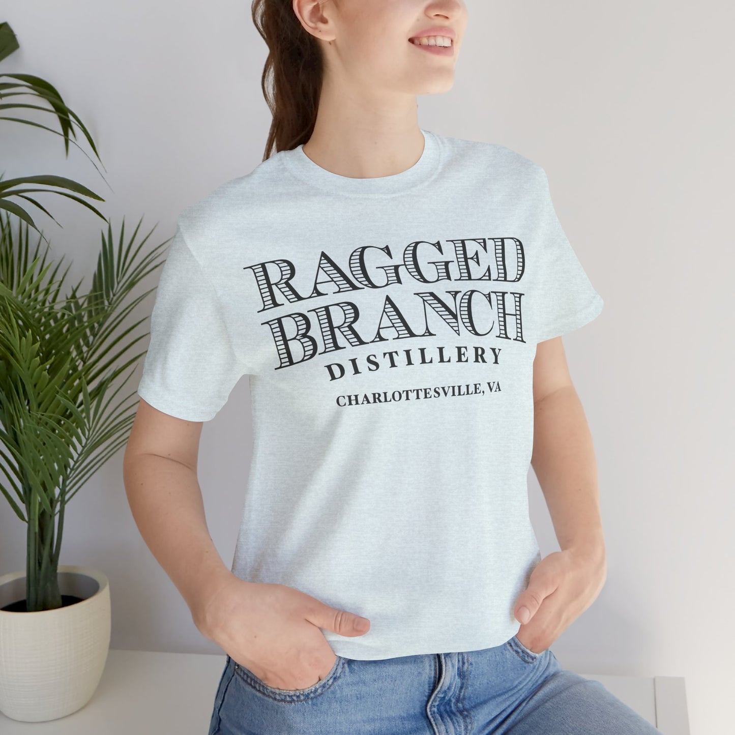 Unisex Jersey Ragged Branch Short Sleeve Tee