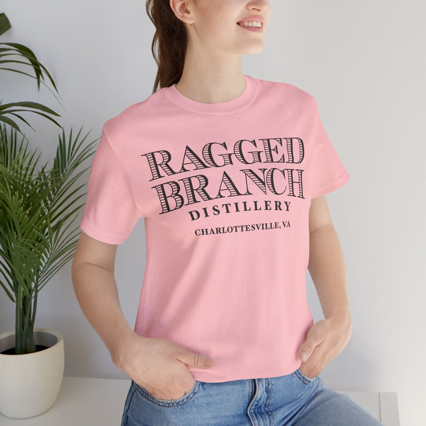 Unisex Jersey Ragged Branch Short Sleeve Tee