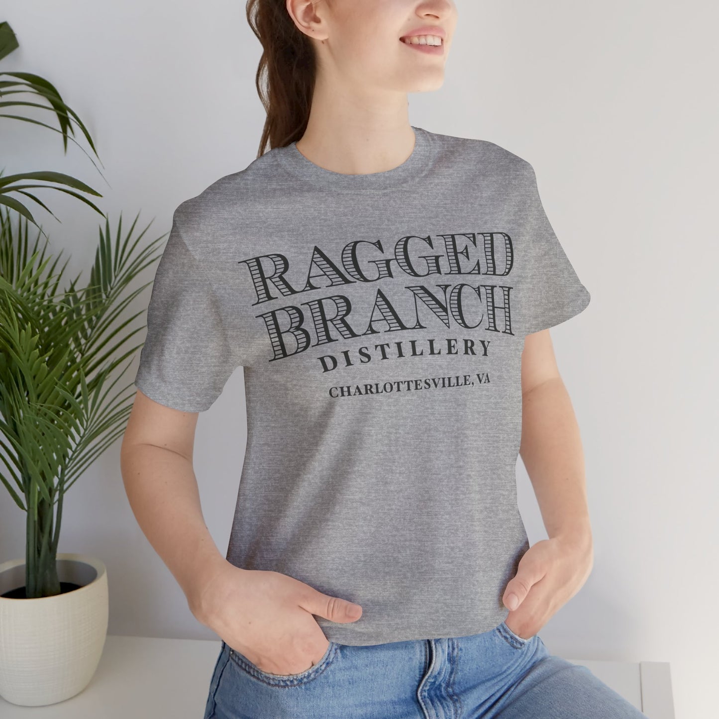 Unisex Jersey Ragged Branch Short Sleeve Tee