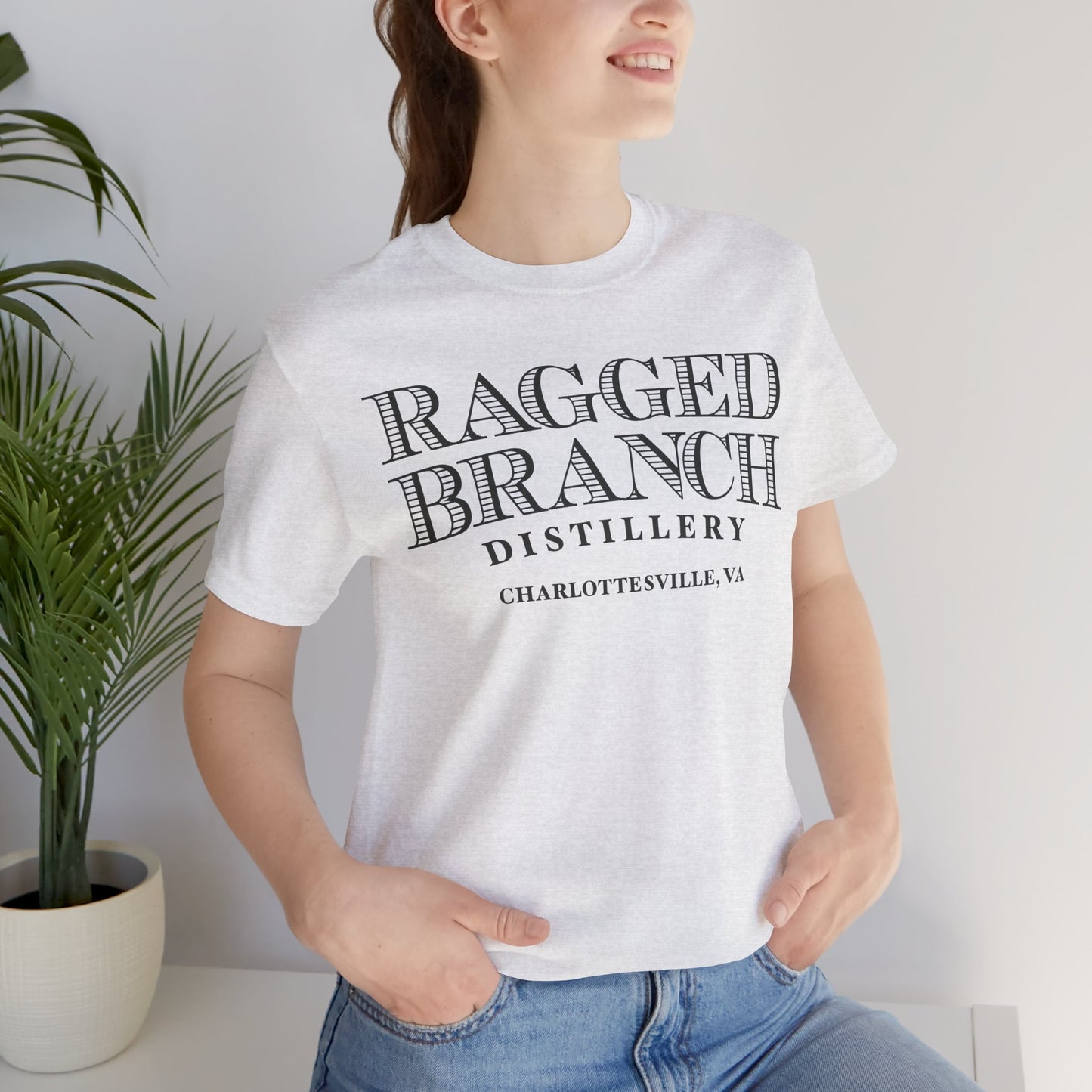 Unisex Jersey Ragged Branch Short Sleeve Tee