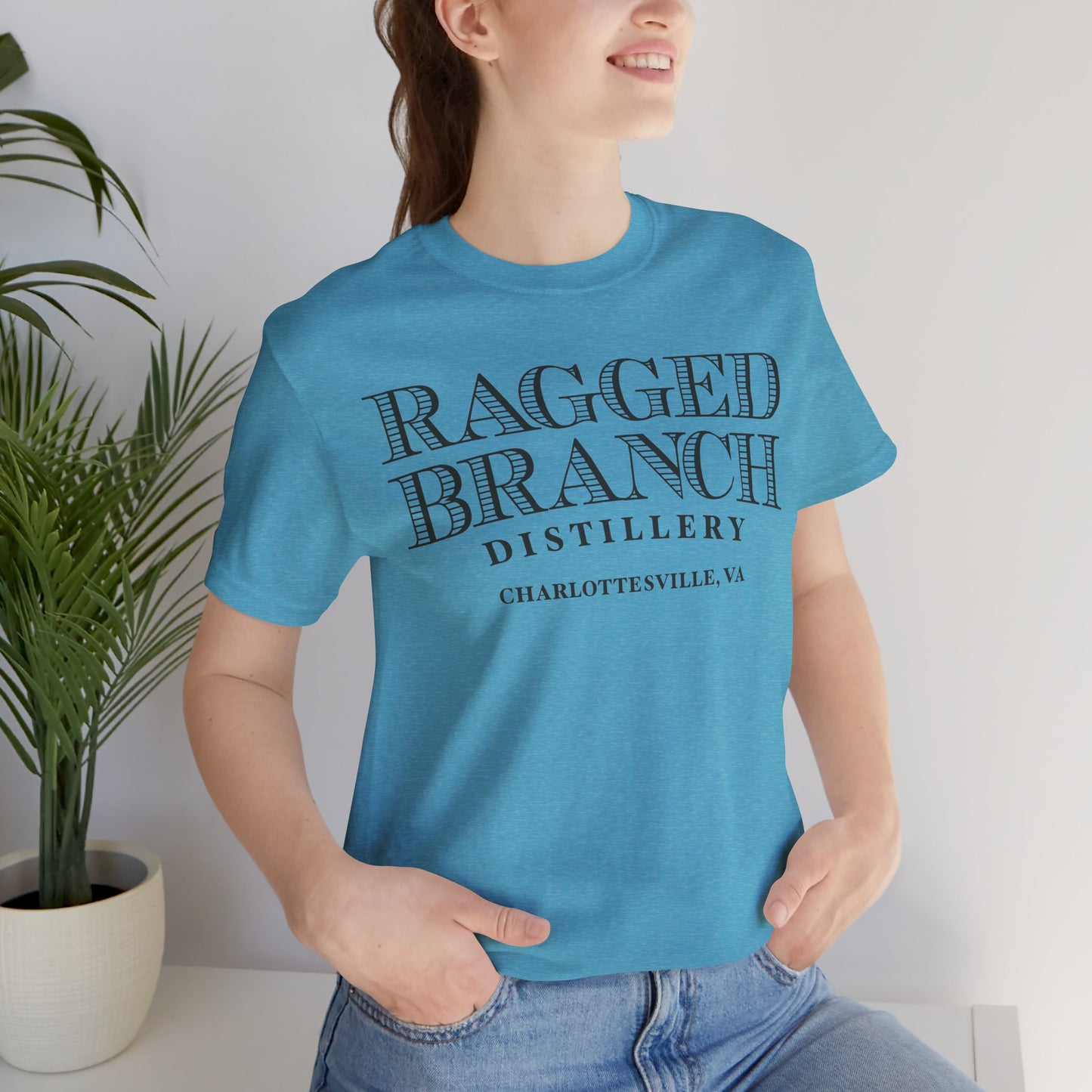 Unisex Jersey Ragged Branch Short Sleeve Tee