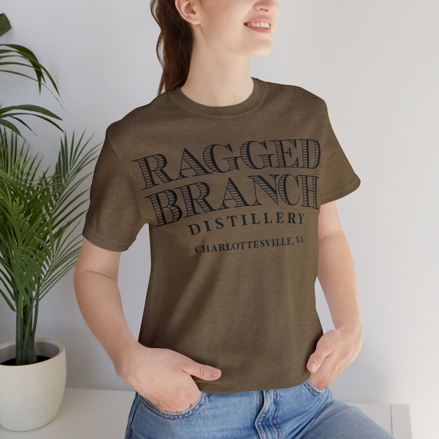 Unisex Jersey Ragged Branch Short Sleeve Tee