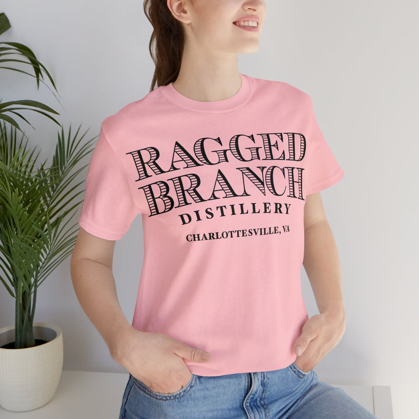 Unisex Jersey Ragged Branch Short Sleeve Tee